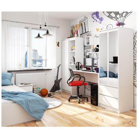 Scrivania B17, 120x50x79 cm, Colore Bianco - Foto 6
