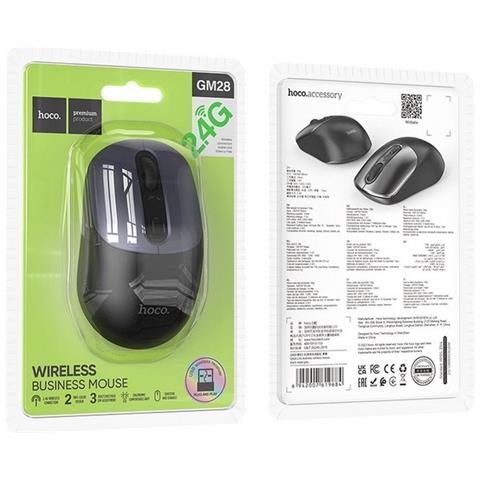 Slim Business Mouse Wireless Optical Gm28 1600 Dpi White - Foto 4