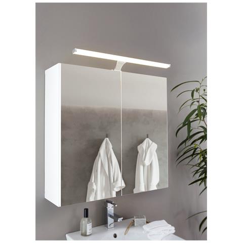 Applique Moderna Vinchio Acciaio Cromo Led Integrato 13,6w - Foto 2