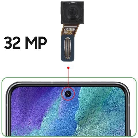 Fotocamera Frontale Per Samsung S21 Fe, M53 5g E M54 Sensore 32mp - Foto 2