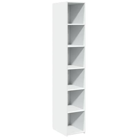 Credenza Bianca 30x41x185 Cm In Legno Multistrato - Foto 2