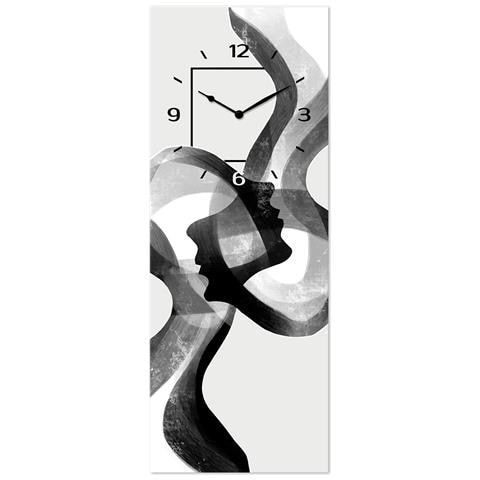 Orologio Da Parete In Legno Ecologico, Con Stampa Linked Souls, 30x80 Cm, Made In Italy, Movimento A Quarzo, Alimentato A Batteria Non Inclusa, Adatto A Tutti Gli Stili Di Casa - Foto 1