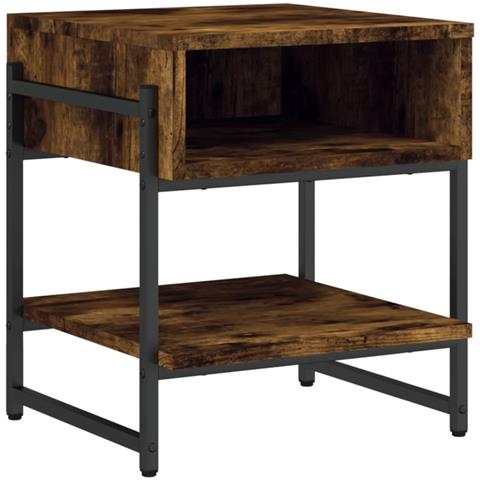 Tavolino Da Salotto Rovere Fumo 40x40x45 Cm Legno Multistrato - Foto 2