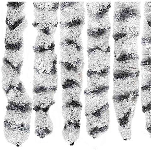 Tenda Antimosche Grigio Chiaro E Grigio Scuro 56x200cm Ciniglia - Foto 2