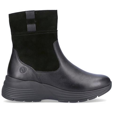 Black Casual Closed Booties Stivaletti Pelle Scarpe Donna Nero Eu 37, D6681-01 - Foto 1