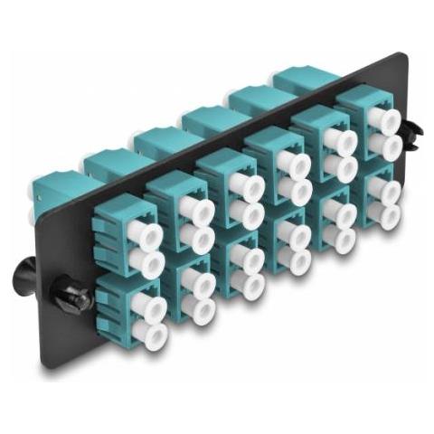 Delock 66933 Adattatore Di Fibra Ottica Lc/lc 1 Pz Colore Acqua, Nero - Foto 1