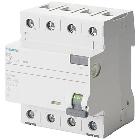 Siemens Fi-schutzschalter 4polig 25 A 400 V 5sv3642-6kl (5sv3642-6kl) - Foto 1
