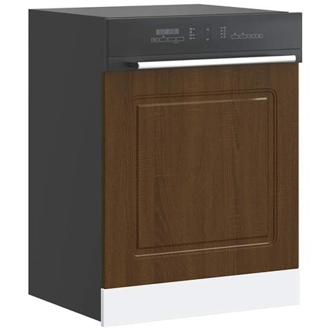 Pannello Lavastoviglie Kalmar Rovere Marrone 60x1,5x67 Cm - Foto 1