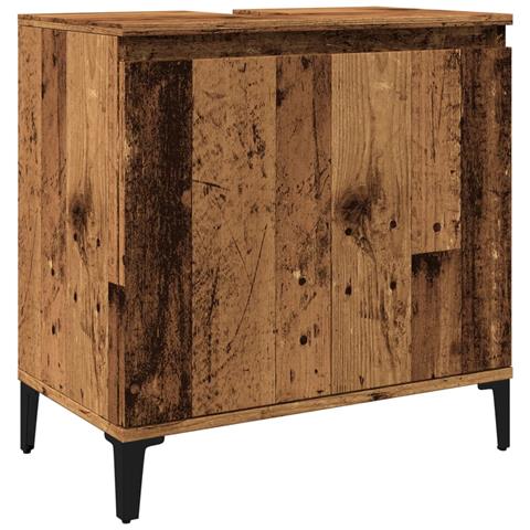 Mobile Lavabo Legno Antico 58x33x60 Cm In Legno Multistrato - Foto 2