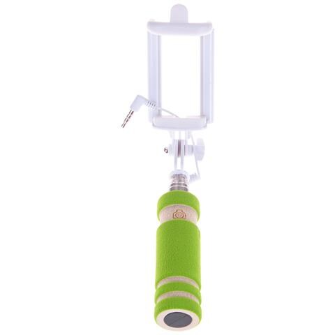 Mini Selfie Stick Con Impugnatura Antiscivolo 4x3x14 Cm. Colore Verde - Foto 1