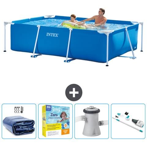 Piscina Fuori Terra - Rettangolo - 260x160x65 Cm - Blu - Include Accessori Coordinati Cb12 - Foto 1