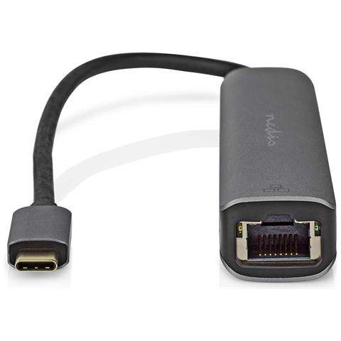 Hub Usb-c 5-in-1 A Rj45 Femmina / 3usb-a / Uscita Hdmi 4k 5gbps 0,2 M, Nero - Foto 2