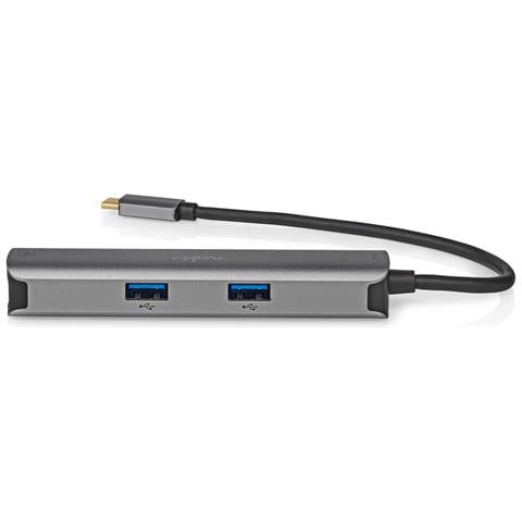 Hub Usb-c 5-in-1 A Rj45 Femmina / 3usb-a / Uscita Hdmi 4k 5gbps 0,2 M, Nero - Foto 5