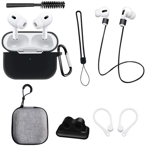 Set Di Custodia Protettiva Per Apple Airpods Pro Di 2a Generazione Black - Foto 1