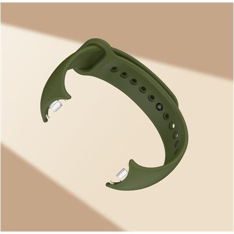 Cinturino Tpu Elegante Compatibile Con Xiaomi Band 8/9 (metal Head) - Comfort E Resistenza Al Sudore Green - Foto 3