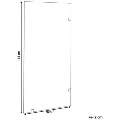 Parete Doccia Mahuida 90 X 195 Cm Trasparente - Foto 6