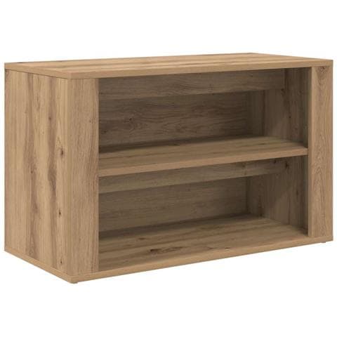 Scarpiera rovere artigianale 75 x 35 x 45 cm Legno multistrato - Foto 1