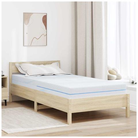 Materasso Bianco 90 x 190 cm Schiuma - Foto 2