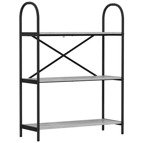 Libreria Grigio sonoma 80 x 30 x 109 cm Legno multistrato - Foto 1