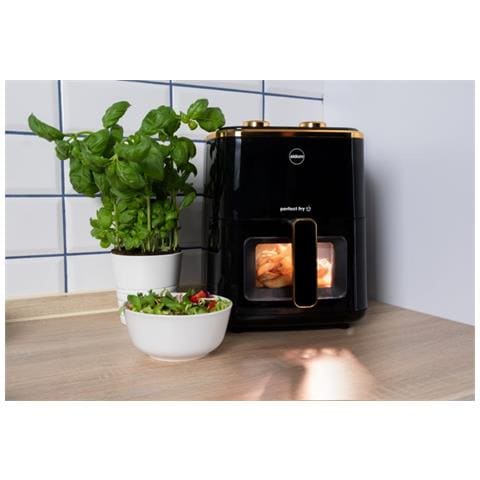 FRITTA fat-free fryer capacity 5.0 l adjustable temp. clock 1500 W Singolo 5 L Indipendente Friggitrice ad aria calda Nero - Foto 11