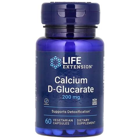 Calcio D-glucarato 200 Mg 60 Capsule Vegetariane Life Extension - Foto 1