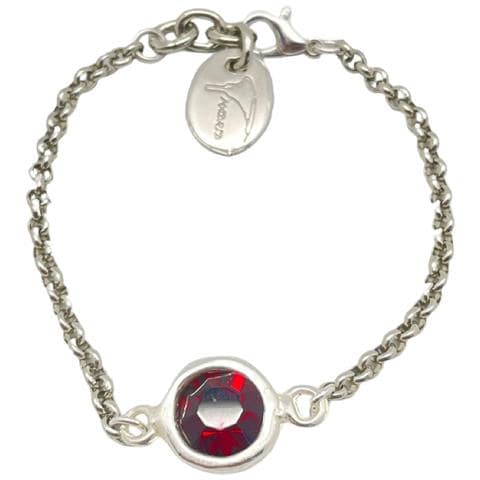 Bracciale Con Cristalli Sw E Catena Rossa - Foto 1