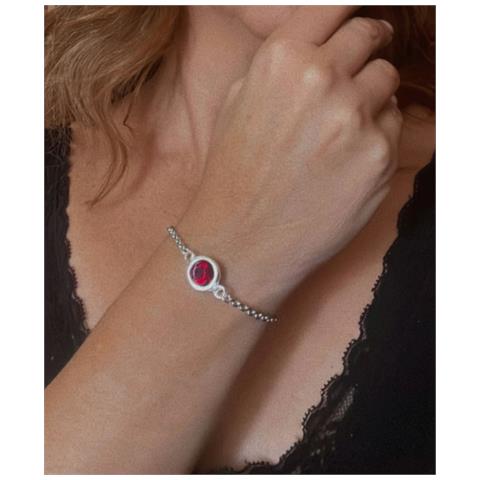 Bracciale Con Cristalli Sw E Catena Rossa - Foto 2