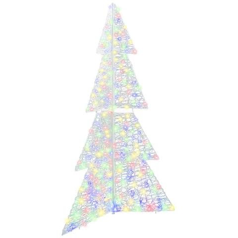 Albero di Natale con 240 LED Multicolore 180 cm Acrilico - Foto 1