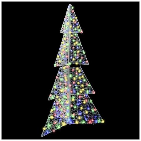 Albero di Natale con 240 LED Multicolore 180 cm Acrilico - Foto 2