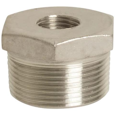 Raccordo Riduzione Inox 4  X 2   Acciaio Inox Filettato - Foto 1