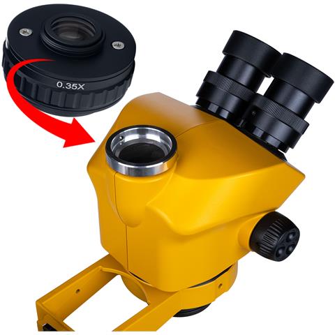 Mikroscopio Trinoculare Stereoscopico Jupiter Pro Msjp-t-sdms1 - Zoom 7x-50x, Testa 360°, Ottica Greenough, Suwnica X /y, Ideale Per Pcb Smt Qfp - Foto 2