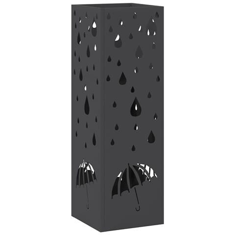 Supporto per Ombrellone Nero 15.5 x 15.5 x 49 cm Metallo - Foto 1