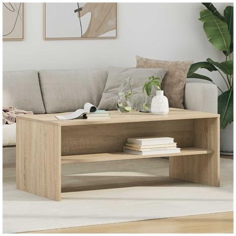 Tavolino da salotto Rovere Sonoma 100 x 50 x 40 cm - Foto 2