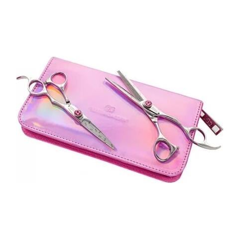 Set Forbici Da Taglio 5,75 E Forbici Da Sfilatura 6,35 Pollici, Silkcut Think Pink - Foto 1