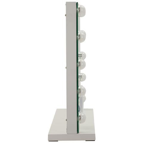 Specchio Da Tavolo Vkh1055-bianco-vetro-55x14x43 Cm - Foto 8