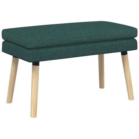 Panchina a doppio strato Verde Scuro 80 x 40 x 47 cm Tessuto - Foto 1
