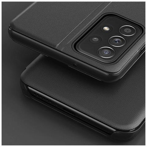 Eco Leather View Case, Elegante Custodia Con Flap E Funzione Supporto, Per Samsung Galaxy A73, Di Colore Blu. - Foto 2