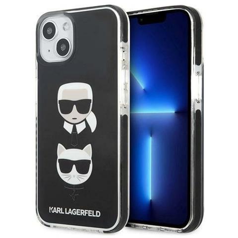 Karl Lagerfeld Klhcp13mtpe2tk Custodia Per Iphone 13 6.1 Nera /nera Karl&choupette Head - Foto 1