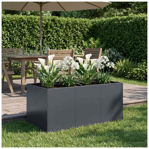 Vaso da giardino Antracite 120 x 80 x 60 cm - Foto 2