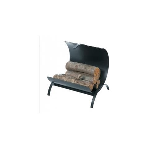 Fire Vida Camino Giardino In Acciaio - Design Nero E Oro Antico, Grande 107x38 Cm Con Griglia E Accessori - Foto 8