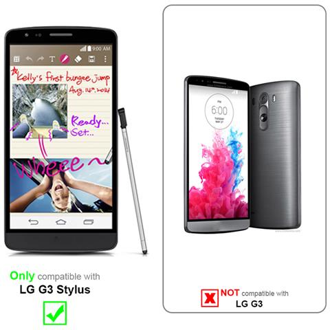 Custodia Compatibile Con Lg G3 Stylus In Nero Di Notte - Coperchio Protettiva Con Chiusura Magnetica, Funzione Stand E Tasca Per Le Carte - Foto 10