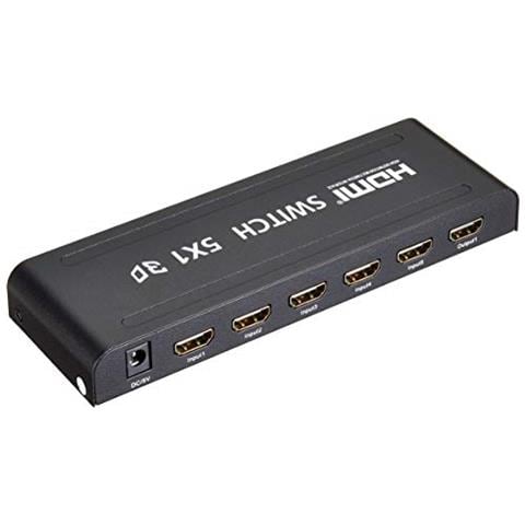 Premiumcord Interruttore Hdmi 5: 1 In Metallo Con Telecomando E Alimentatore Di Rete - Foto 2