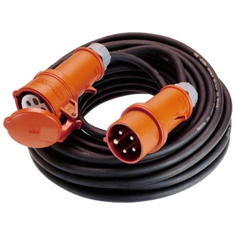 Come Schwabe 60.384 Cavo Di Prolunga In Gomma Per Cantieri E Ambienti Di Lavoro, M 25, H07rn-f 3g2,5, Ip44, Colore: Nero - Foto 1