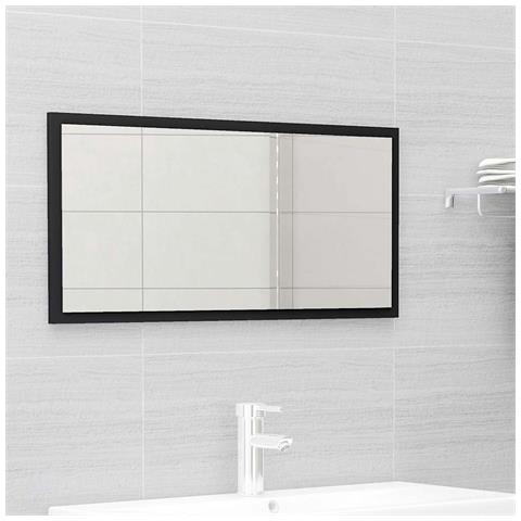 Set Mobili da Bagno 2 pz Nero in Legno Multistrato - Foto 10