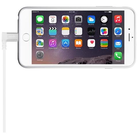 99MO023128, USB A, Lightning, Maschio / maschio, Dritto, Ad angolo, Bianco - Foto 5