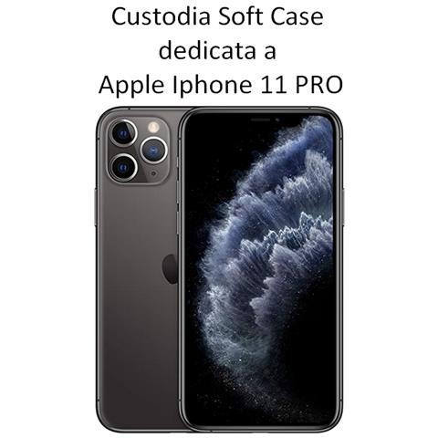 Custodia Tpu Silicone Cover Soft-case Per Apple Iphone 11 Pro Black - Foto 2