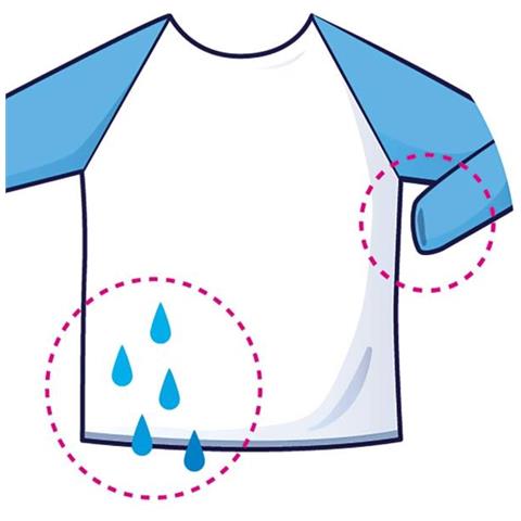 Grembiule per la prima infanzia Color Bianco - Foto 2