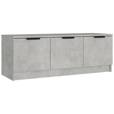 Mobile Porta Tv Grigio Cemento 102x35x36,5 Cm Legno Multistrato - Foto 1