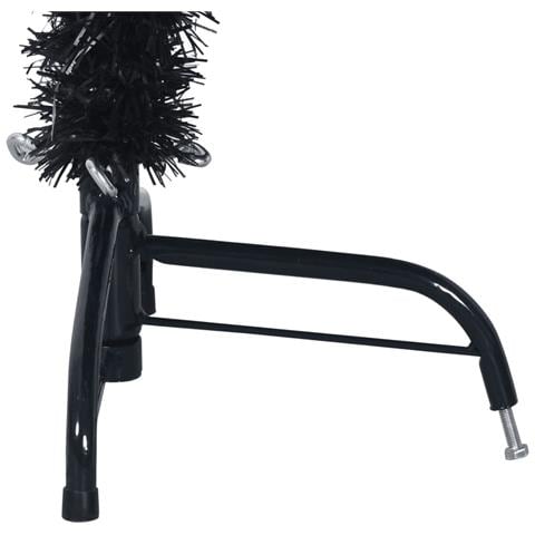 Albero Di Natale Artificiale A Metà Con Base Nero 150 Cm Pvc - Foto 2