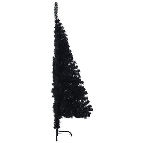 Albero Di Natale Artificiale A Metà Con Base Nero 150 Cm Pvc - Foto 9